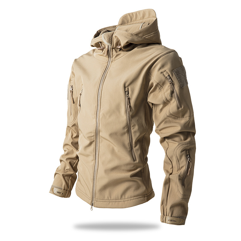 Softshell Jacke Herren | Mit Mehreren Taschen Und Kapuze
