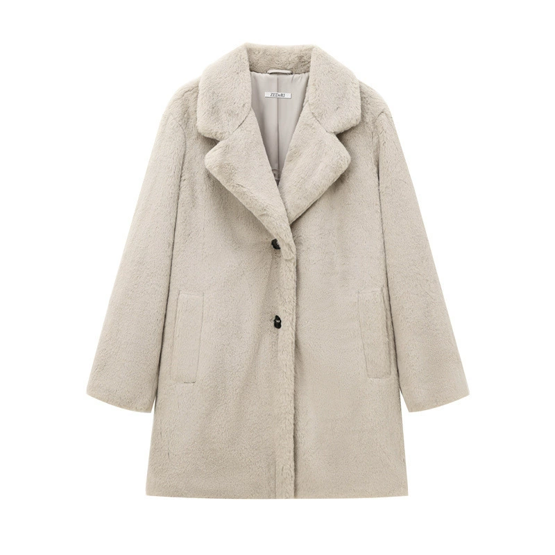 Damen Teddy Mantel Winter | Teddy Damen Klassisch