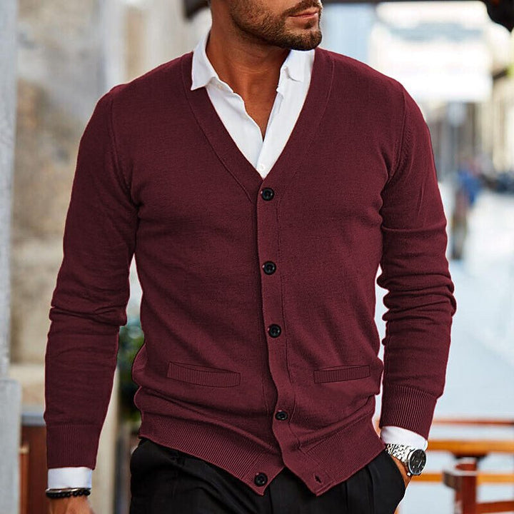 Strickjacke Mit Knöpfen Für Herren | Casual Cardigan Stil