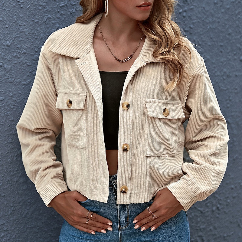 Damen Übergangsjacke Jacke | Kurz Lässig