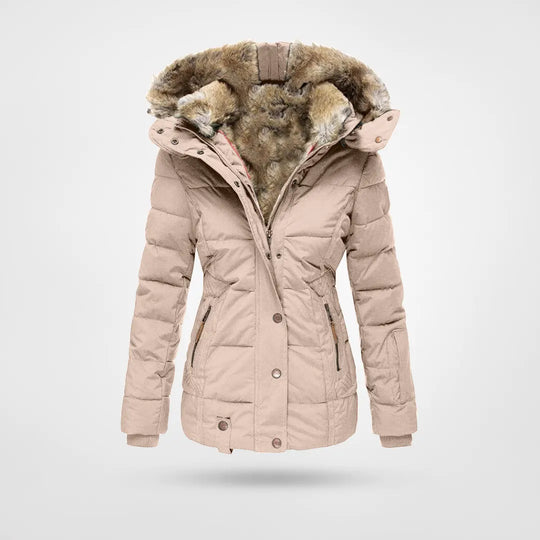 Winterjacke Damen Mit Kapuze | Wintermantel Gefüttert Mit Reißverschluss