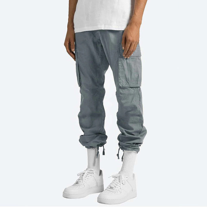 Cargo Hose Herren Weit Geschnitten | Mit Kordelzug und Taschen