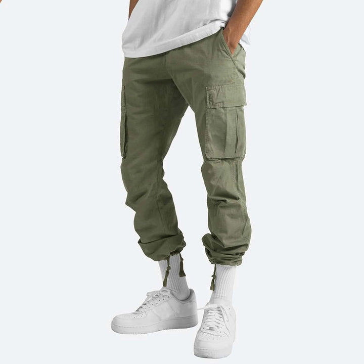 Cargo Hose Herren Weit Geschnitten | Mit Kordelzug und Taschen