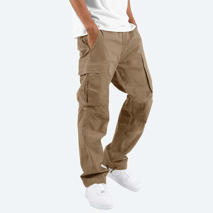 Cargo Hose Herren Weit Geschnitten | Mit Kordelzug und Taschen