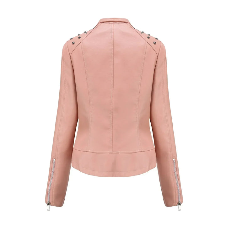 Bikerjacke Damen mit Reißverschluss | schmal für verschiedene Outfits