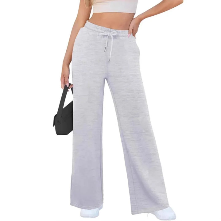 Jogginghose Damen Weites Bein | Elastischer Bund Mit Kordelzug