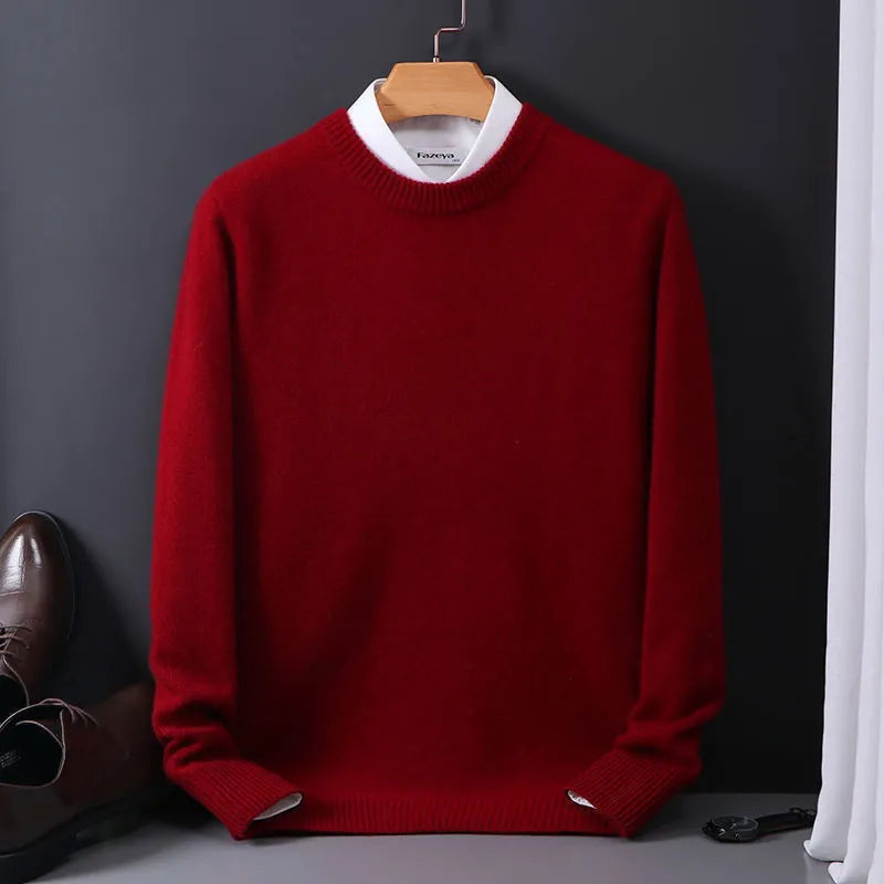 Pullover Herren Klassisch Rundhals | Elegant & Weich