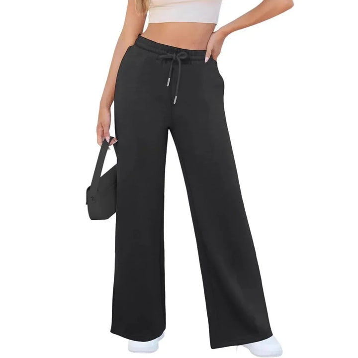 Jogginghose Damen Weites Bein | Elastischer Bund Mit Kordelzug