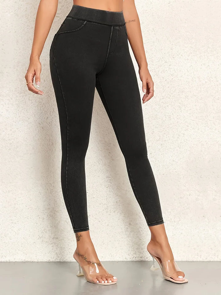 Jeggings Damen Slim Fit | Hoher Bund
