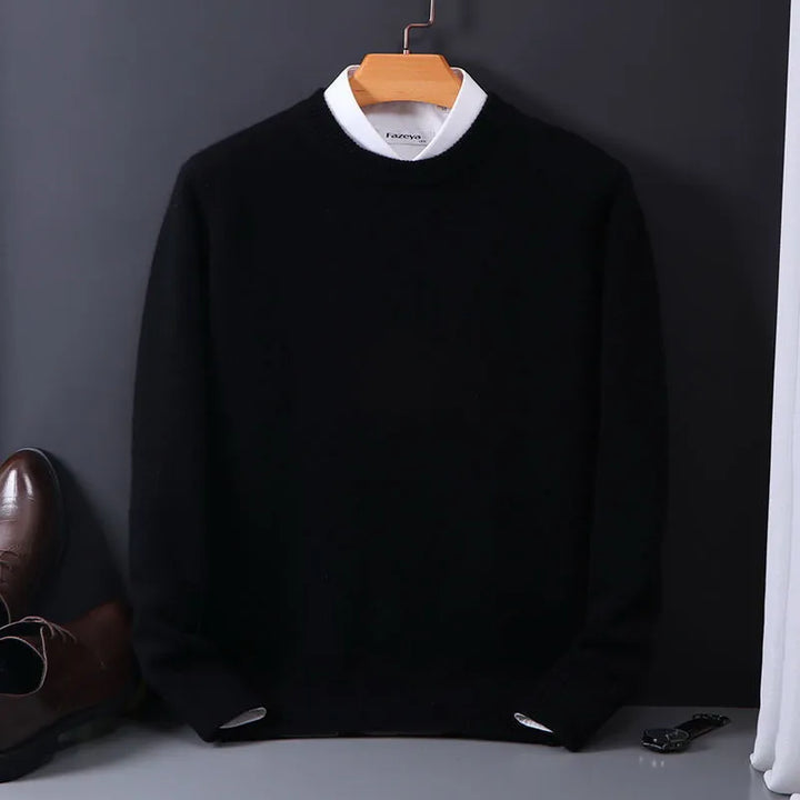 Pullover Herren Klassisch Rundhals | Elegant & Weich