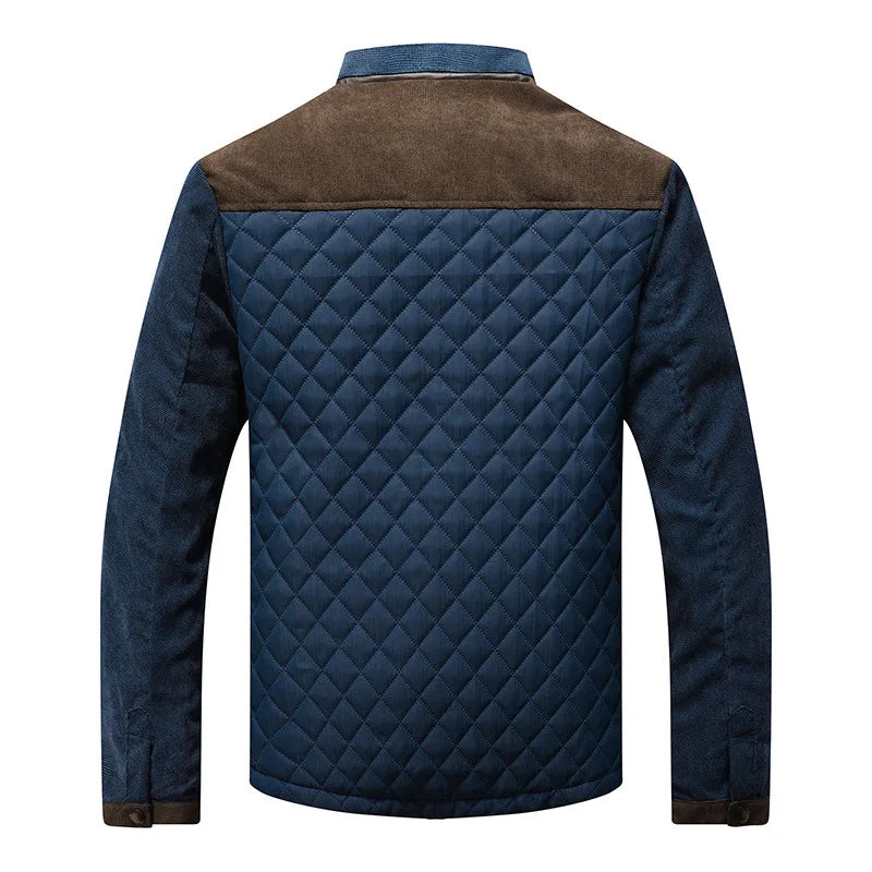 Leicht Gefüttert Übergangsjacke Herren | Elegant Steppjacke Kontrast