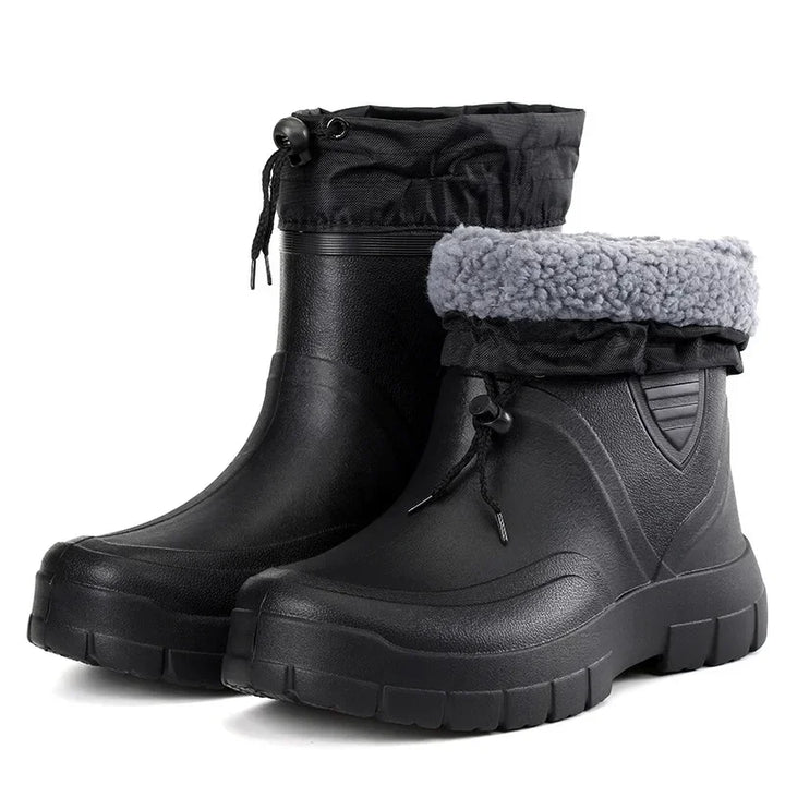 Wintergummistiefel | Gefütterter Umklappbarer Schaft