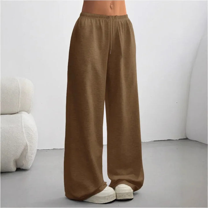 Damen Jogginghose Weites Bein | Elastischer Bund