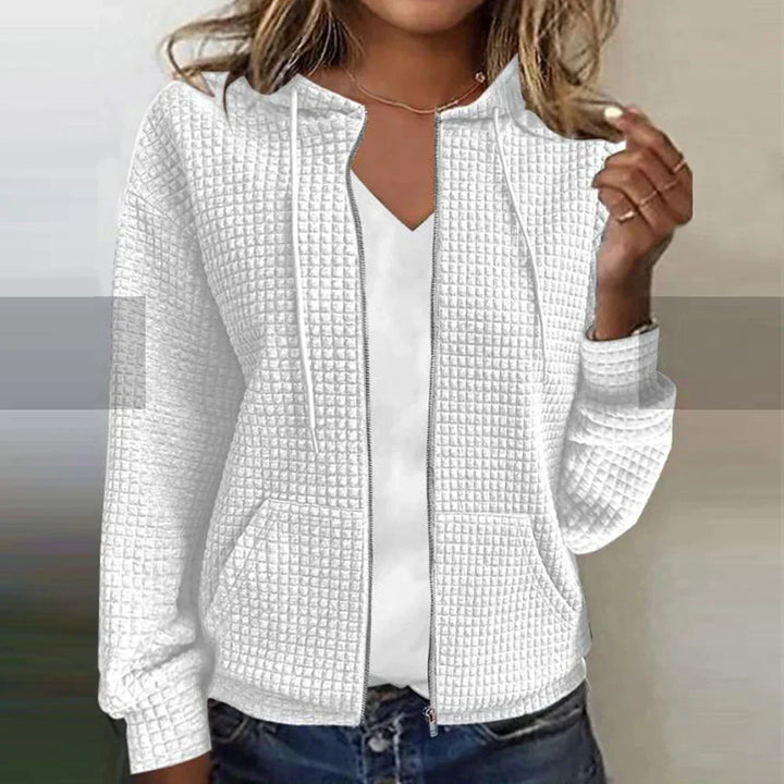Damen Strickjacke Kariert Jacke | Elegant Leicht