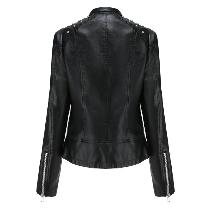 Bikerjacke Damen mit Reißverschluss | schmal für verschiedene Outfits