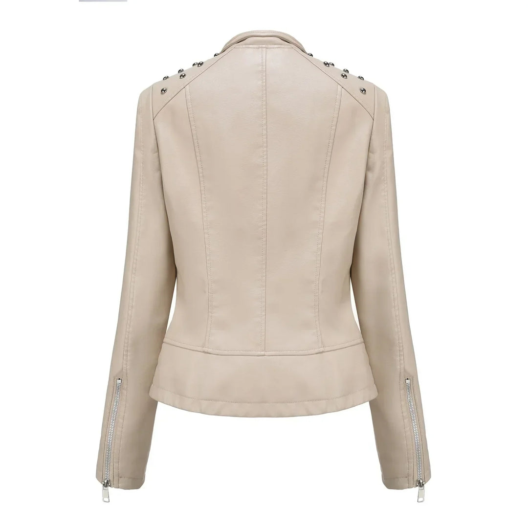 Bikerjacke Damen mit Reißverschluss | schmal für verschiedene Outfits