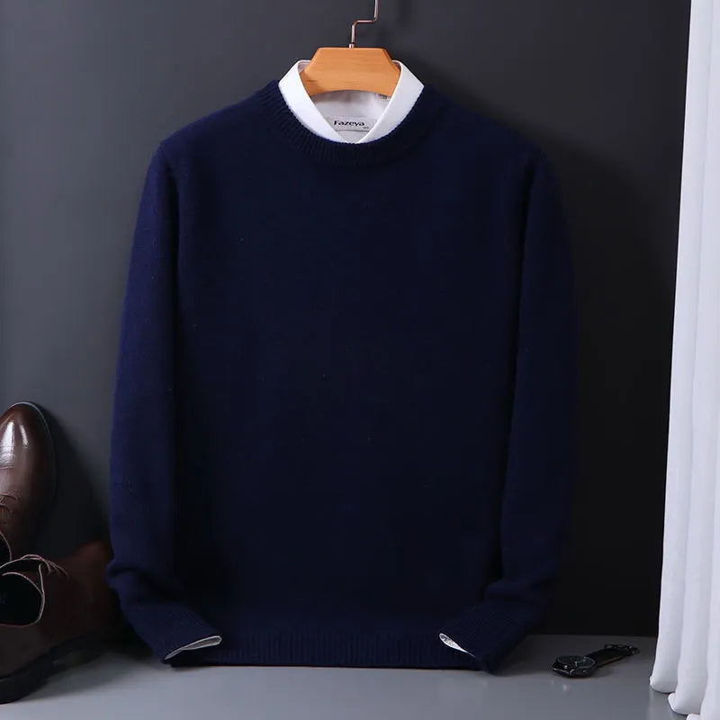 Pullover Herren Klassisch Rundhals | Elegant & Weich