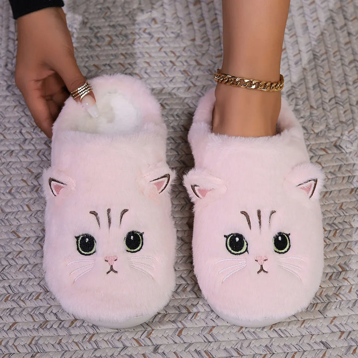 Hausschuhe Damen Katzenmotiv | Warm & Bequem