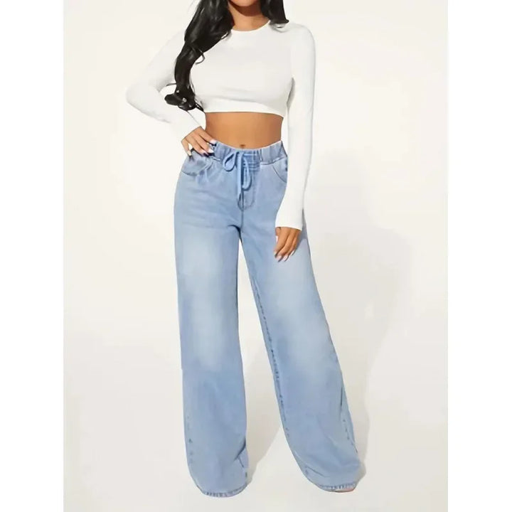 Baggy Jeans Damen | Mit Kordelzug