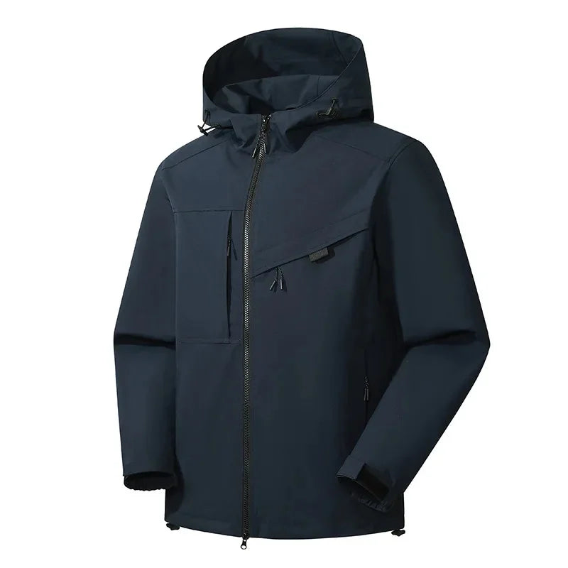 Herren Skijacke Mit Kapuze | Reißverschluss Und Taschen