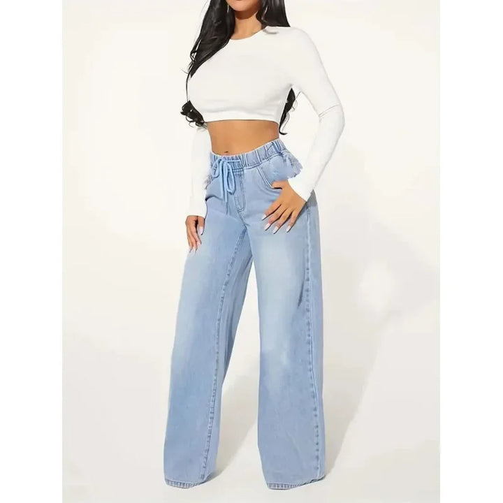 Baggy Jeans Damen | Mit Kordelzug