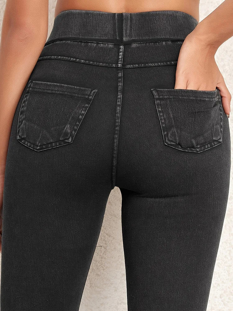 Jeggings Damen Slim Fit | Hoher Bund