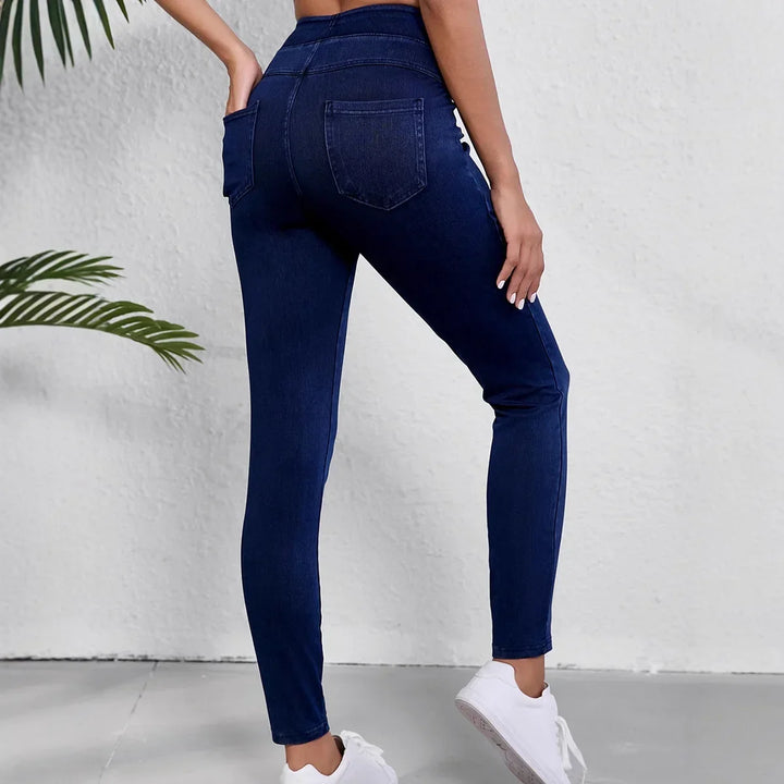 Jeggings Damen Slim Fit | Hoher Bund Basic