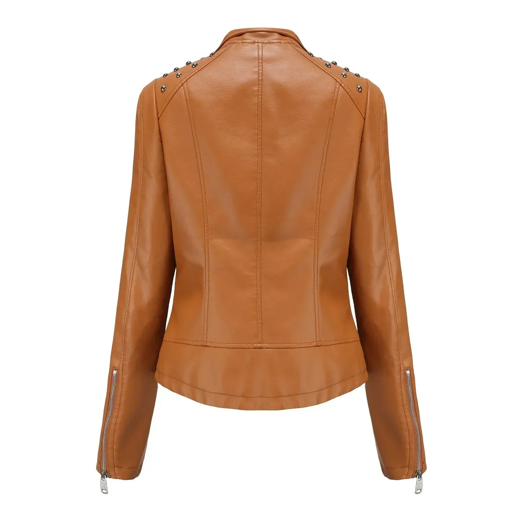 Bikerjacke Damen mit Reißverschluss | schmal für verschiedene Outfits