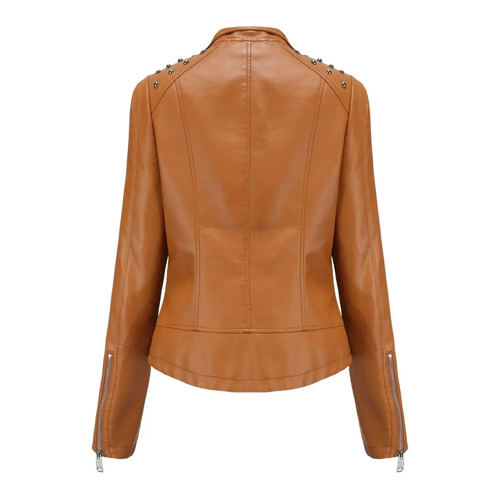 Bikerjacke Damen mit Reißverschluss | schmal für verschiedene Outfits