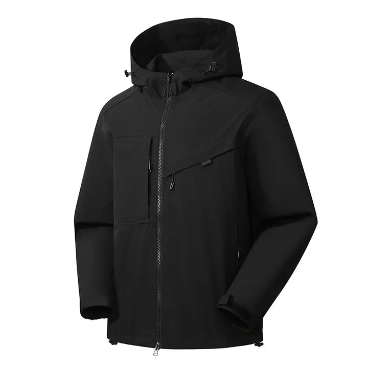 Herren Skijacke Mit Kapuze | Reißverschluss Und Taschen