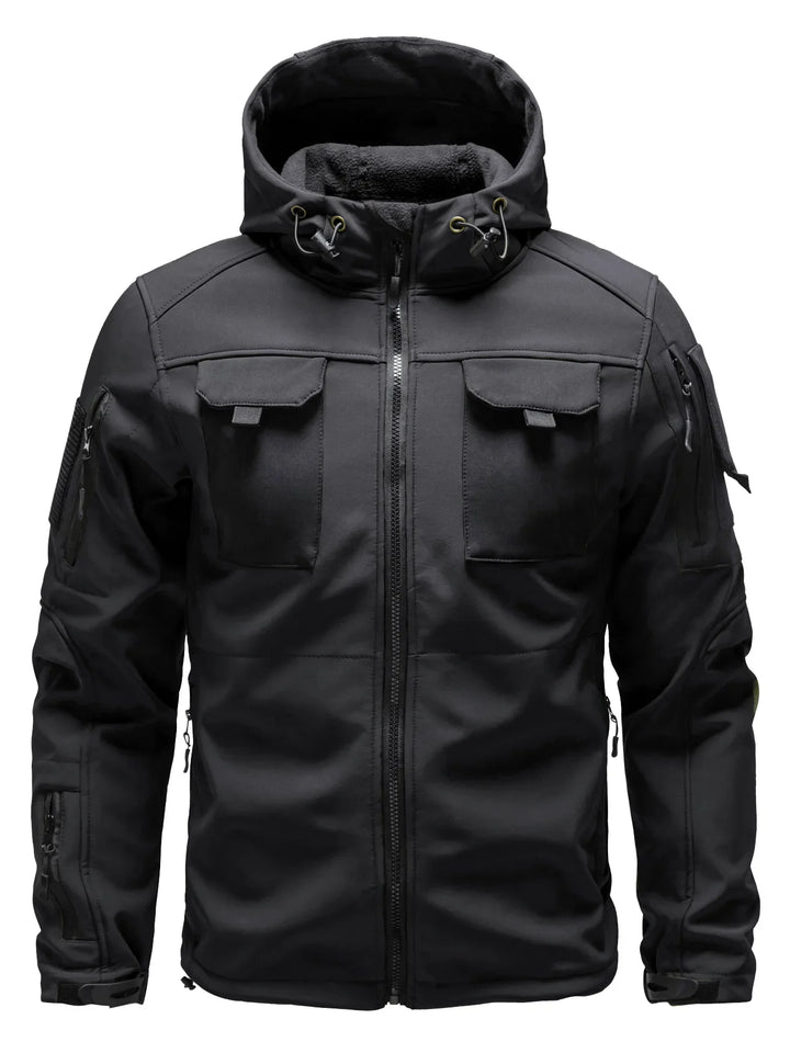 Softshell Jacke Herren | Mit Brusttaschen Und Kapuze