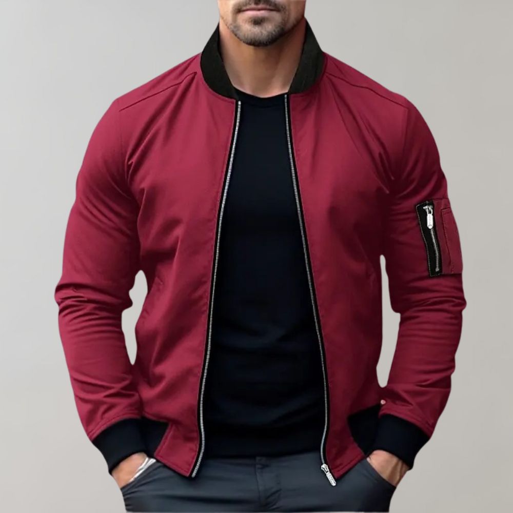 Bomberjacke Herren Leicht | Zip-Up Jacke Alltag