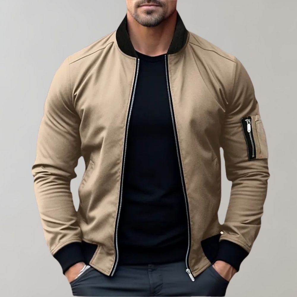 Bomberjacke Herren Leicht | Zip-Up Jacke Alltag