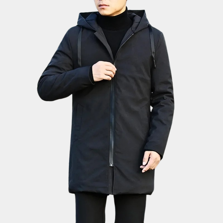 Regenjacke Herren Mit Kapuze | Gefütterter Übergangsmantel Winter