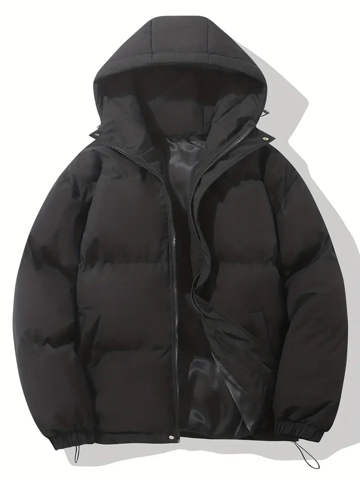 Unisex Winterjacke | Gepolsterte Steppjacke Mit Kapuze