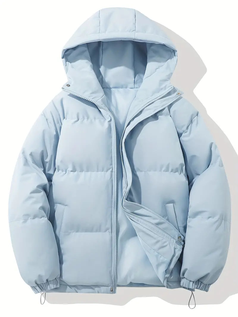 Unisex Winterjacke | Gepolsterte Steppjacke Mit Kapuze