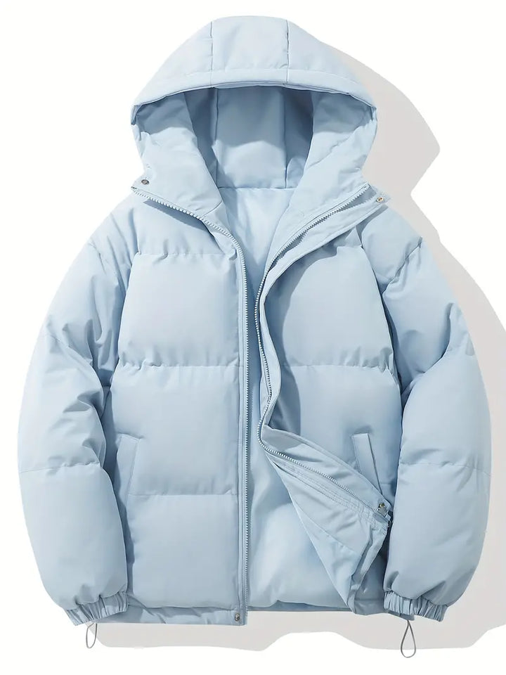 Unisex Winterjacke | Gepolsterte Steppjacke Mit Kapuze