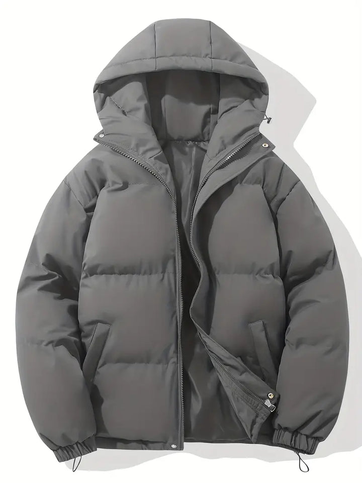 Unisex Winterjacke | Gepolsterte Steppjacke Mit Kapuze