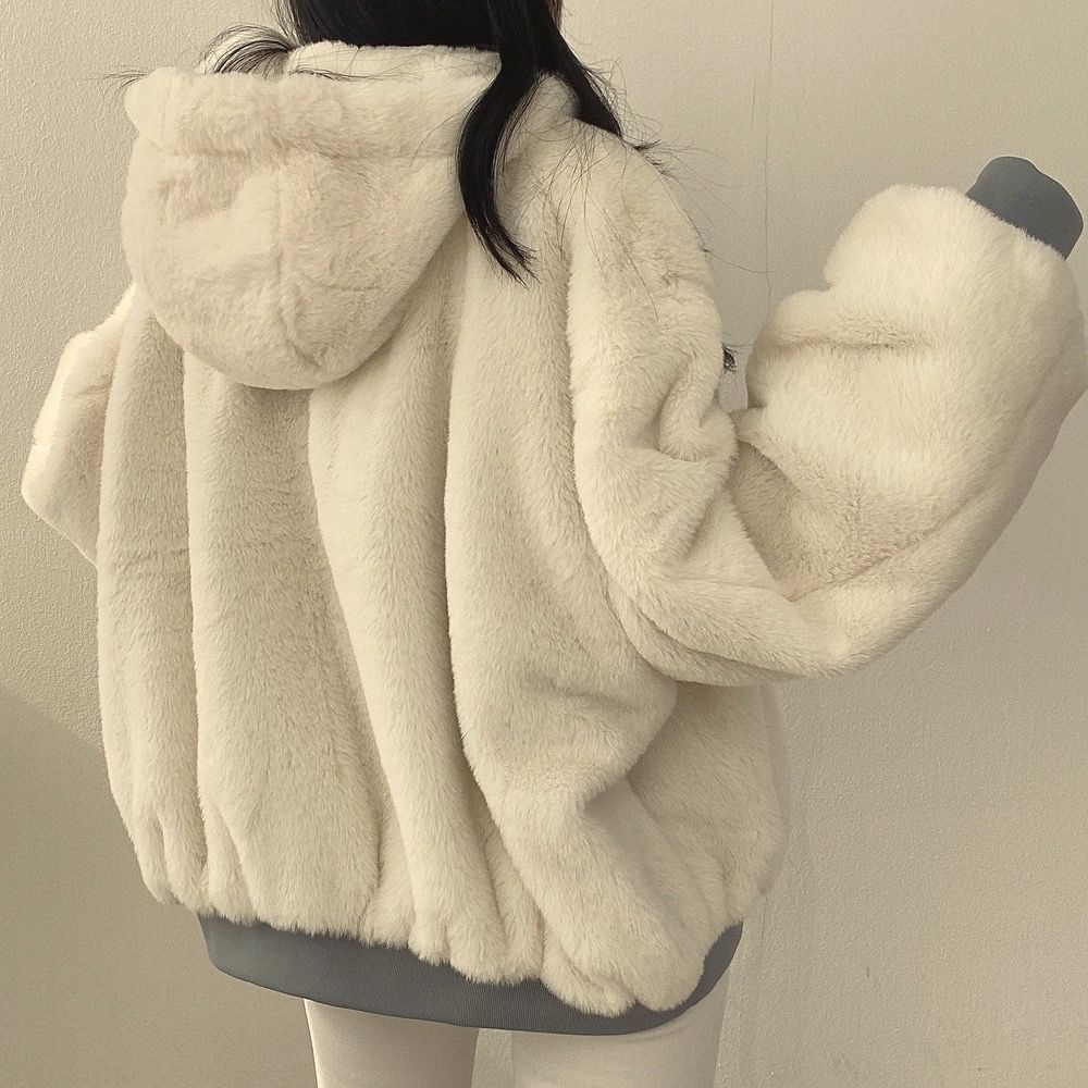 Damen Wende-Bomberjacke | Fleece Gefüttert Leicht