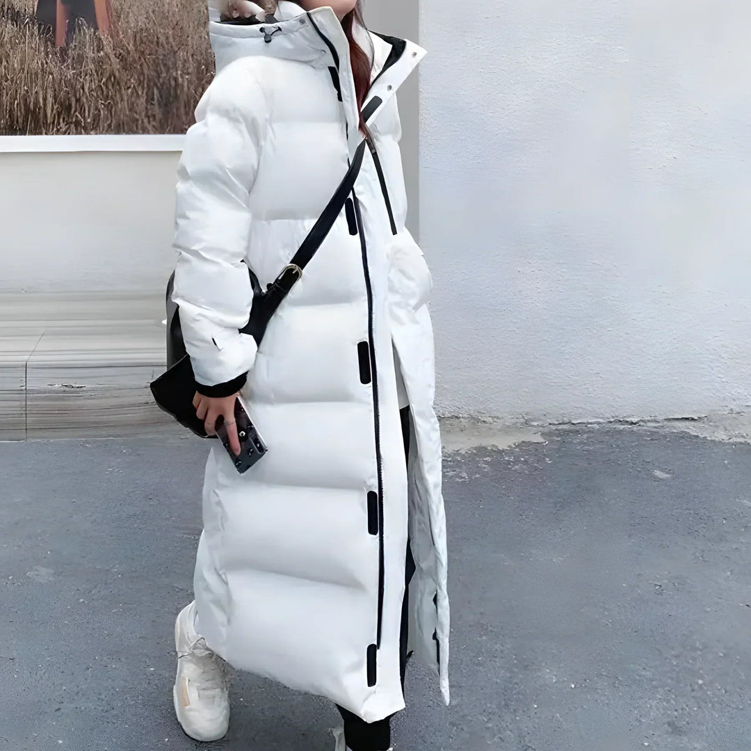 Daunenjacke Damen Lang Mit Kapuze | Winterparka Gefüttert