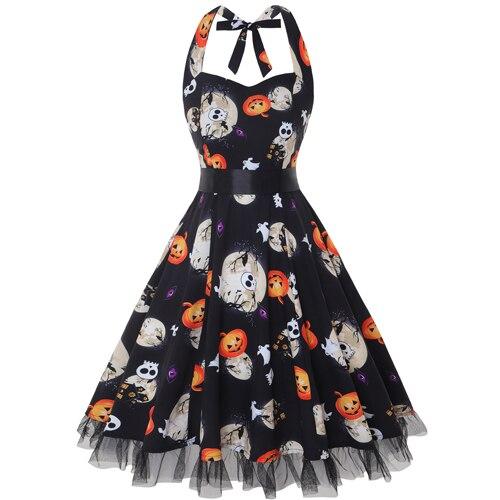 Women’s Vintage Dark Costume Dress | Midi 0