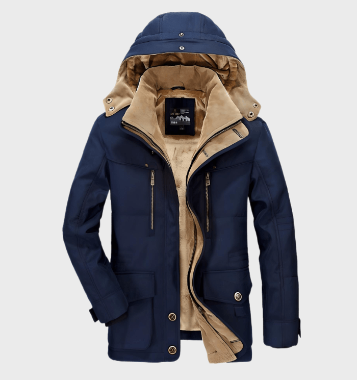 Herren Winterjacke | Kapuzenparka Mit Warmem Innenfutter