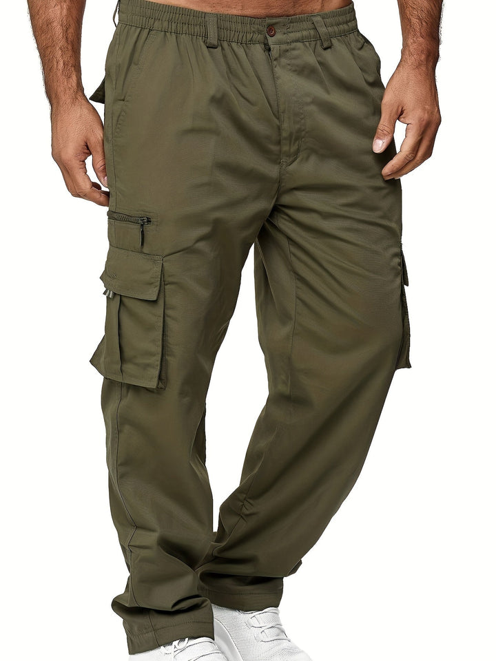 Cargo Hose Herren Weit Geschnitten | Mit Taschen und Kordelzug