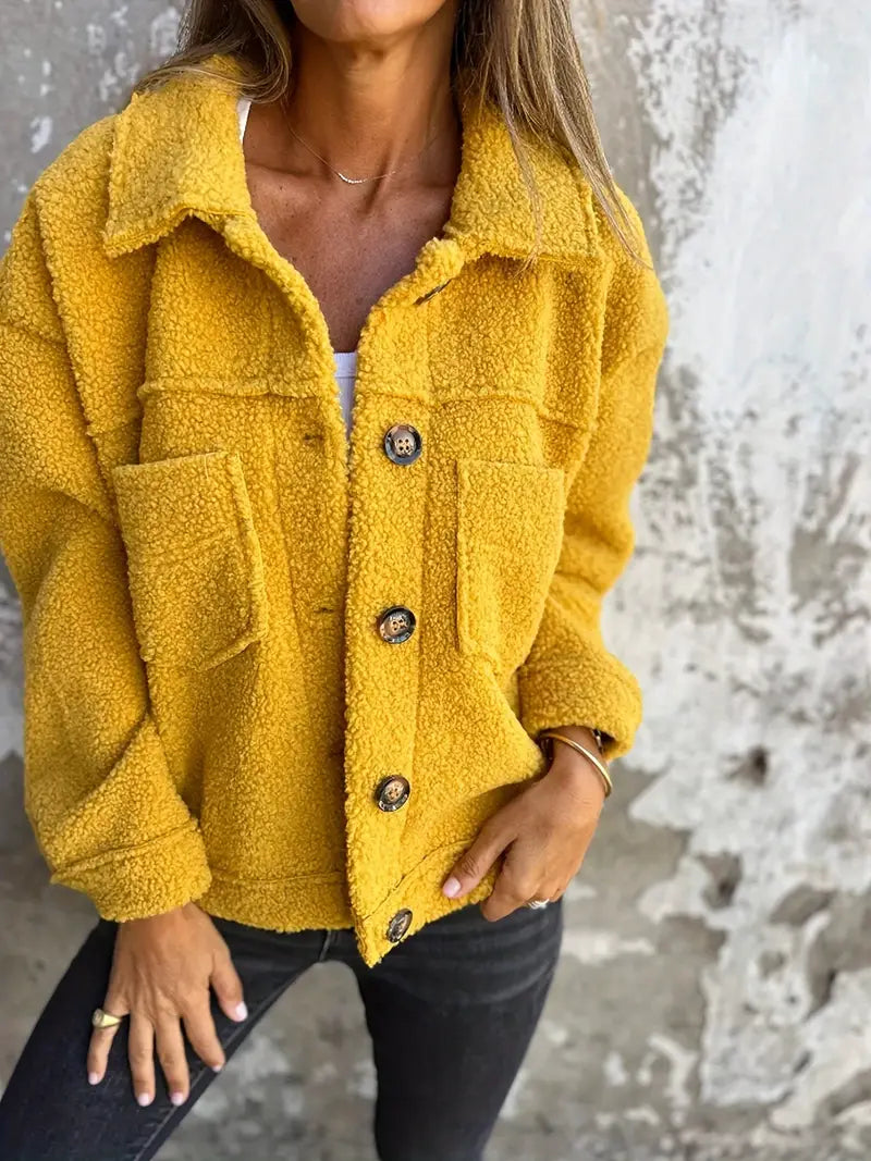 Damen Jacke Teddy Damen | Klassisch Komfortabel