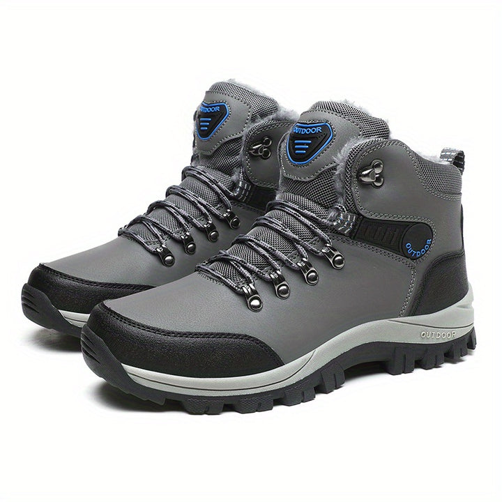 Winterschuhe Herren| Outdoor Schnürstiefel Mit Futter