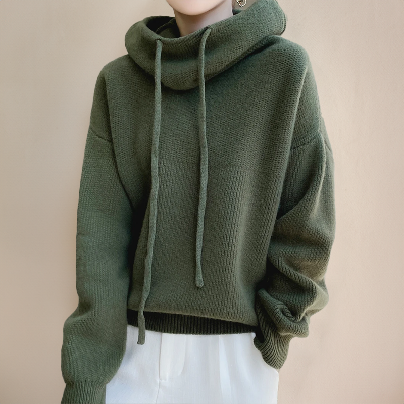 Pullover Damen Rollkragen Mit Kordelzug | Weich & Warm