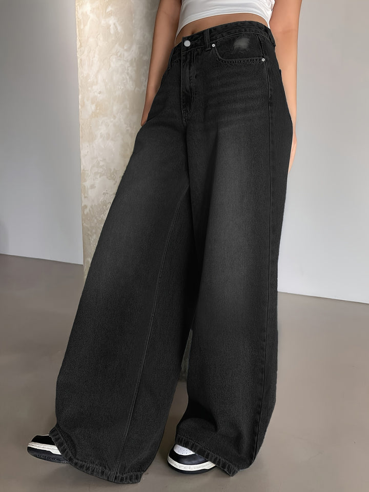 Baggy Jeans Damen | Weit Geschnitten Mit Hoher Taille