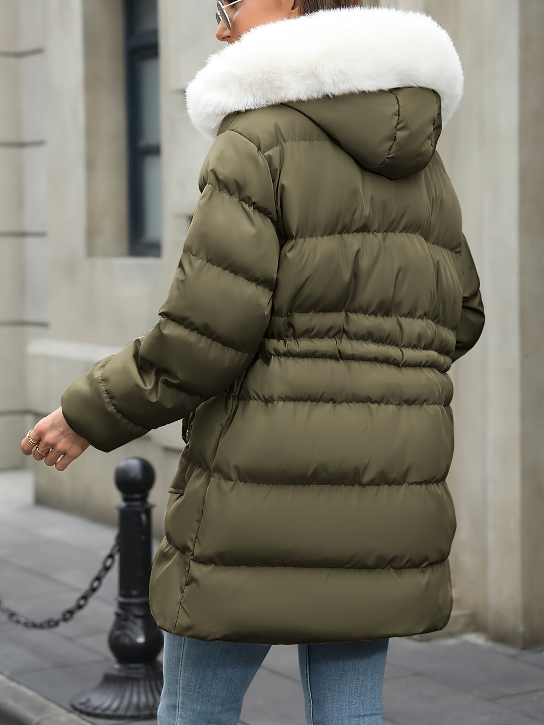 Daunenjacke Damen Mit Kapuze | Gefütterter Winterlook