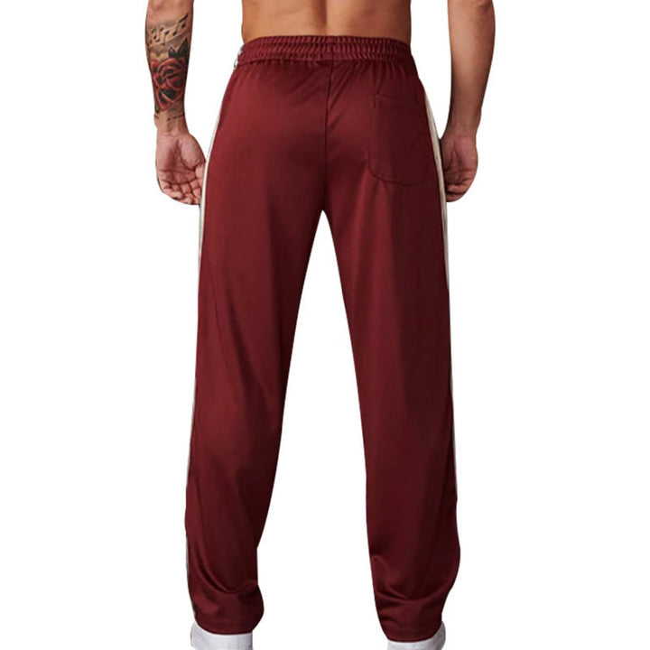 Herren Jogginghose Gerades Bein | Elastischer Bund Mit Seitenstreifen
