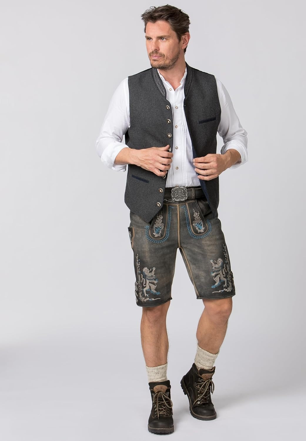 Herren Trachtenweste mit Stehkragen | Klassisches Design